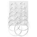 Troli Modern Round Silver Earrings Set (6 Pairs) Troli Modern Round Silver Earrings Set (6 Pairs)