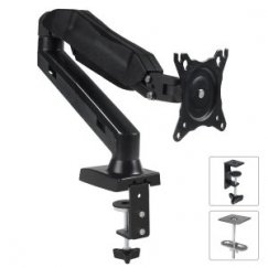 Maclean MC-860 monitori kinnitus ja alus 68,6 cm (27") Laud Must