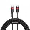 Baseus Cafule USB-kaabel 2 m USB C Must, Punane Baseus Cafule USB-kaabel 2 m USB C Must, Punane