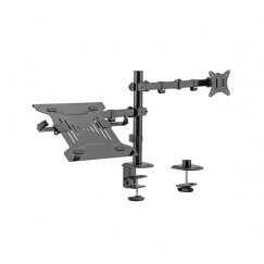 Gembird MA-DA-03 monitora stiprinājums un statīvs 81,3 cm (32") Galds Melns