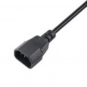 Akyga AK PC di 03 A verlaengerungs Stromkabel, 1,8 m per PC, stampante, Schermi NERO Black 1.8 m IEC Akyga AK PC di 03 A verlaengerungs Stromkabel, 1,8 m per PC, stampante, Schermi NERO Black 1.8 m IEC