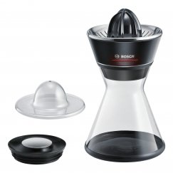 Bosch MCP72GPB tsitrusepress Plast, Roostevaba teras Must, Läbipaistev