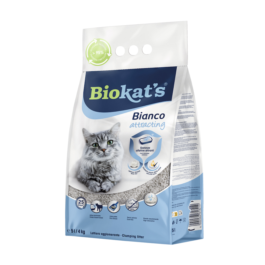 Smiltis kaķu tualetēm - Biokats ATTRACTING 5L – 2