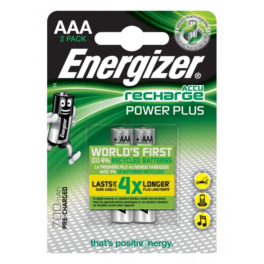 Energizer Power Plus AAA Akumulators Niķeļa-metāla
