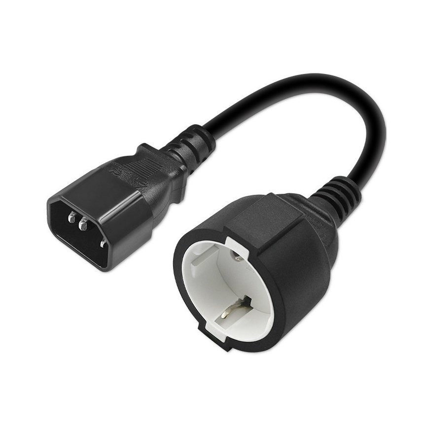 Qoltec 53906 elektrības kabelis Melns 0