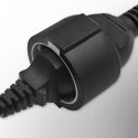 Qoltec 53906 кабель питания Черный 0,15 m IEC 320 Schuko Qoltec 53906 кабель питания Черный 0,15 m IEC 320 Schuko