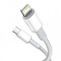 Baseus CATLGD-02 „Lightning“ kabelis 1 m Balta Baseus CATLGD-02 „Lightning“ kabelis 1 m Balta