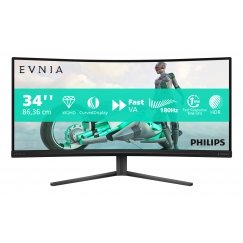 Philips Evnia 34M2C3500L/00 tietokoneen litteä näyttö 86,4 cm (34") 3440 x 1440 pikseliä Wide Quad HD LCD musta