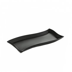 Salsa Wave Platter 30 x 10 cm black AMBITION