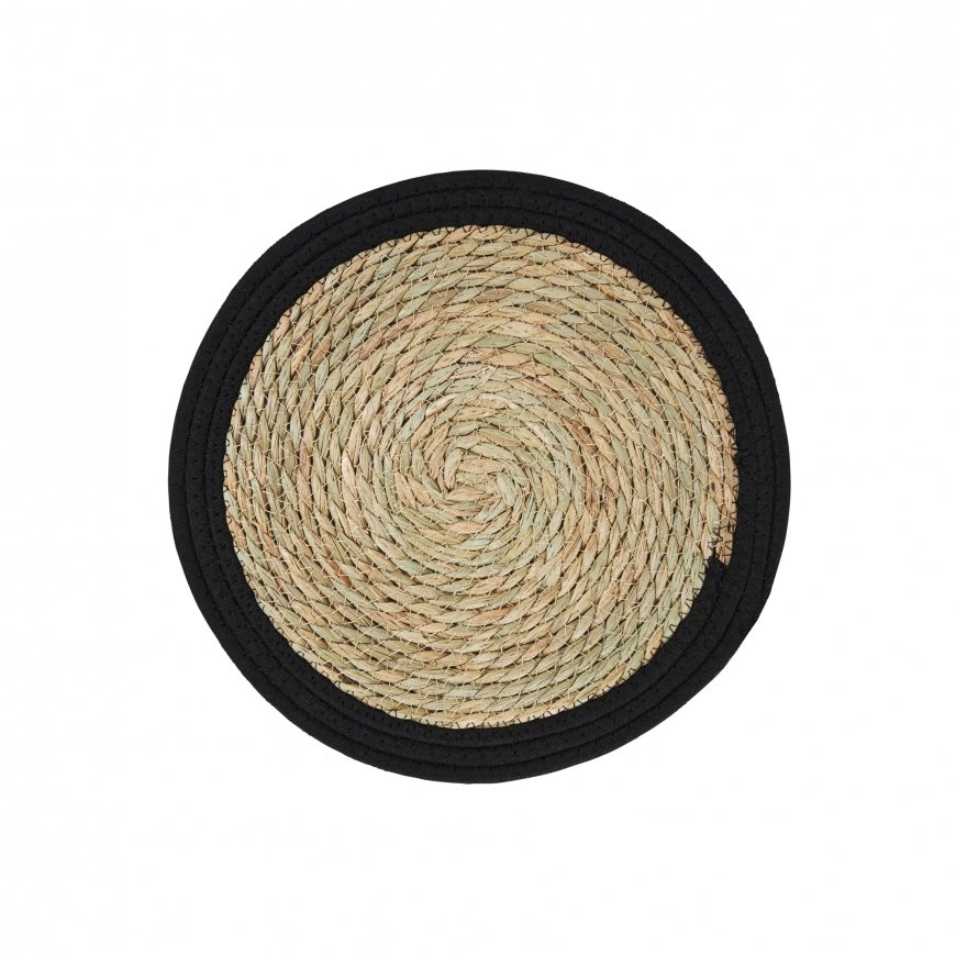 Boho Naturaalne Laudakatte 35 cm Must AMBITION – 2