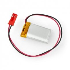 Akyga Li-Pol akumulators 250mAh 1S 3.7V - JST-BEC savienojums + ligzda - 30x17x6mm