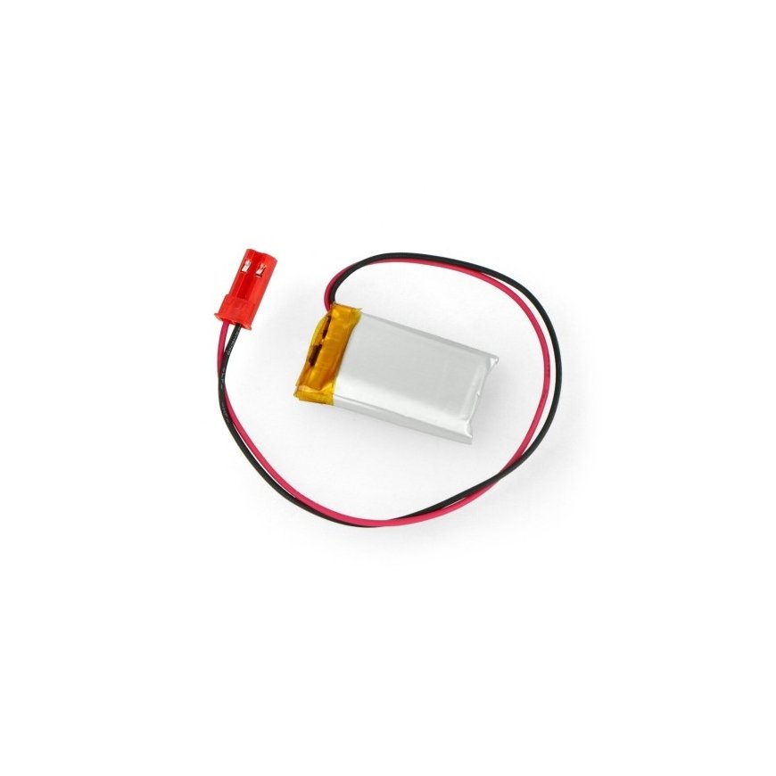 Akyga Li-Pol cell 250mAh 1S 3.7V - JST-BEC connector + socket - 30x17x6mm