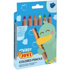 Harrows Jovi Colored Pencils MY FIRST, 6 colors, four-in-one with sharpener