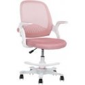 Pink Children's Dining Chair EMMY with Footrest, Pink Pink Children's Dining Chair EMMY with Footrest, Pink