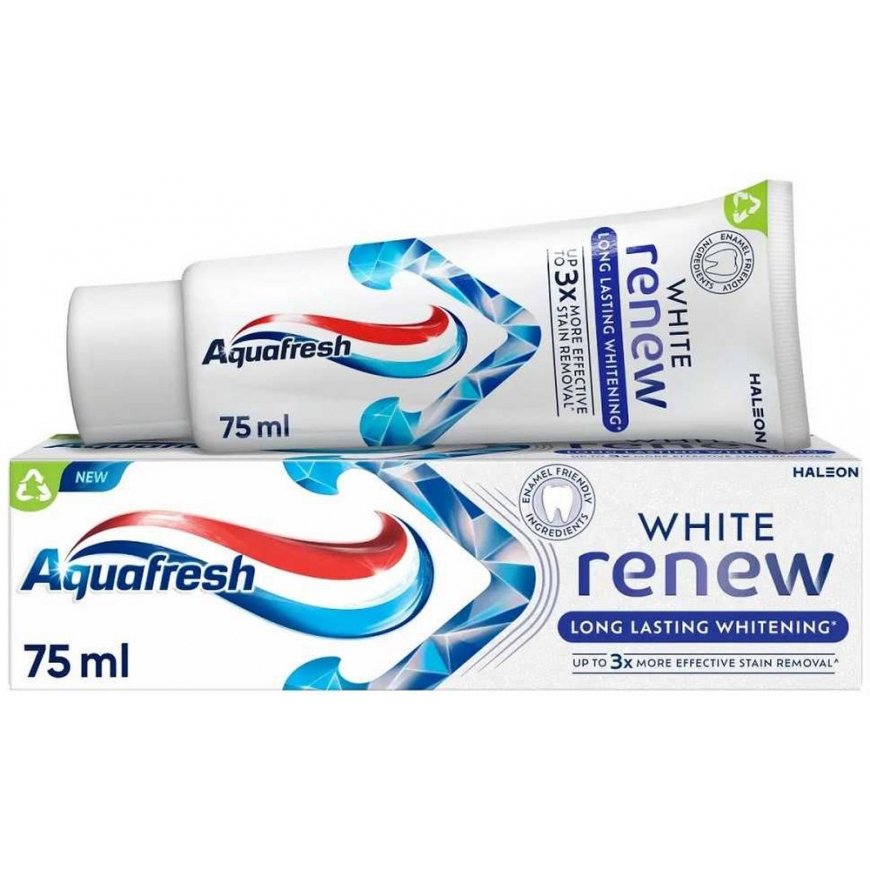 Aquafresh Baltas Renew long-lasting whitening toothpaste with fluoride 75ml