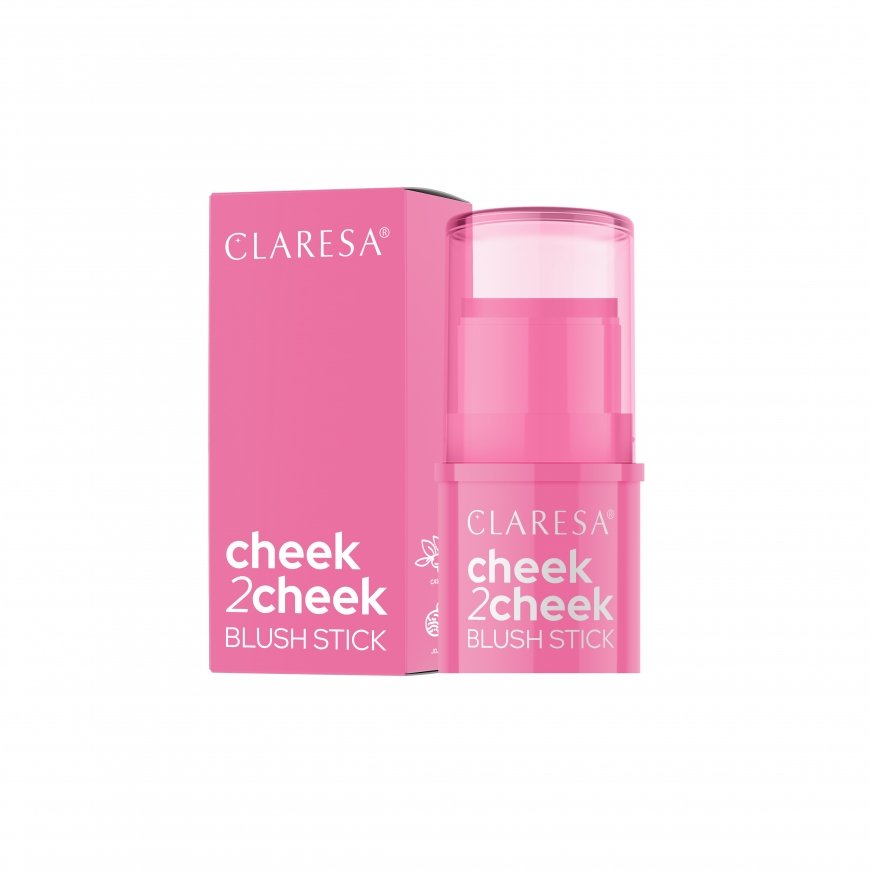 Claresa Cheek 2 Cheek Blush Stick 01 Candy Pink, 5.5 g – 2