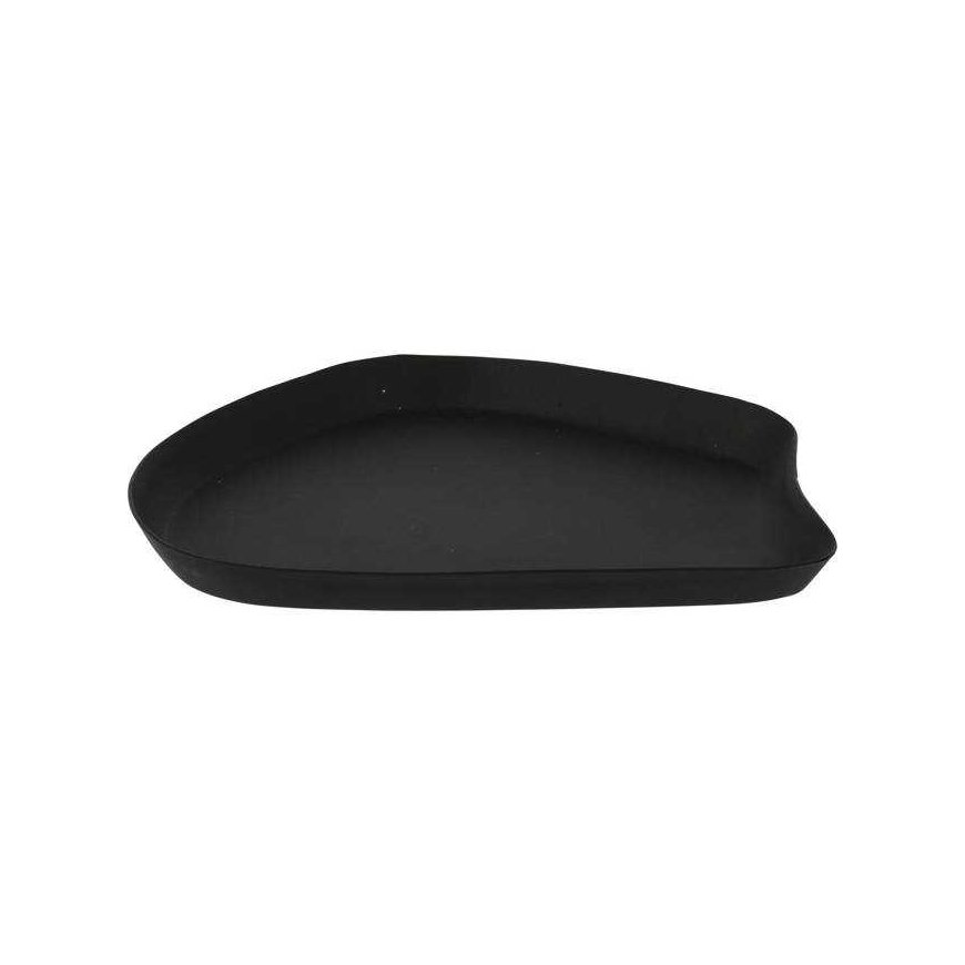 Home Styling Collection Metal Candle Holder, Decorative Tray, Black, 17x15.5 cm