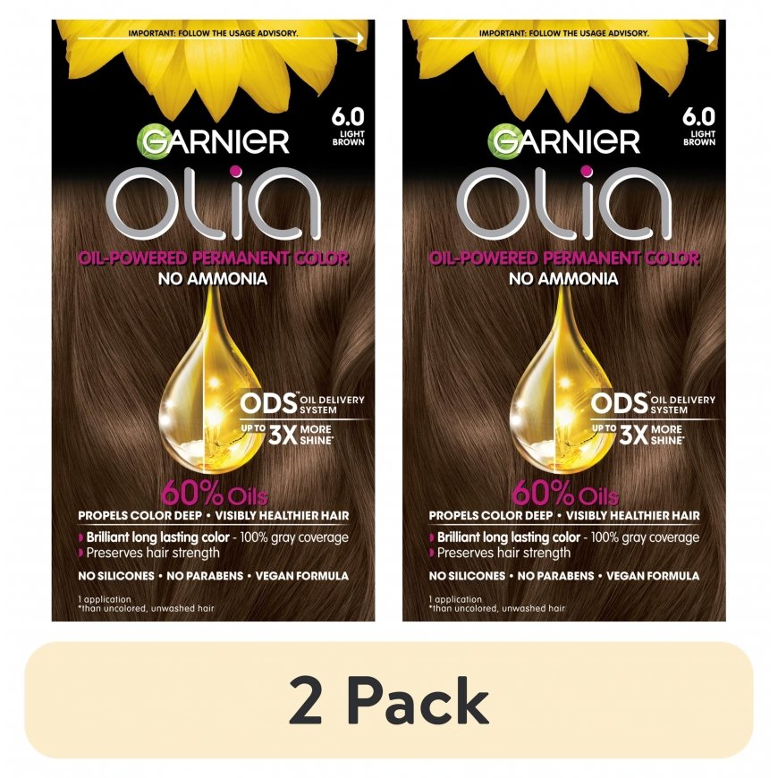 Garnier Olia pastāvīgā krāsa 6.0 gaiši brūna