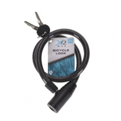 XQMAX KEY LOCKED SPIRAL BIKE LOCK 0.8x65CM Black