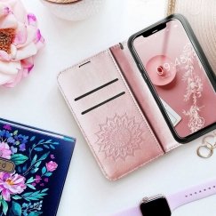 Чехол Forcell Oem LUNA Book Carbon для Samsung Galaxy A52 5G / A52 LTE (4G) / A52s 5G синего цвета