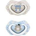 CANPOL BABIES Silicone Symmetrical Pacifier BONJOUR PARIS, 6-18 months, 2 pcs, 22/648_blu