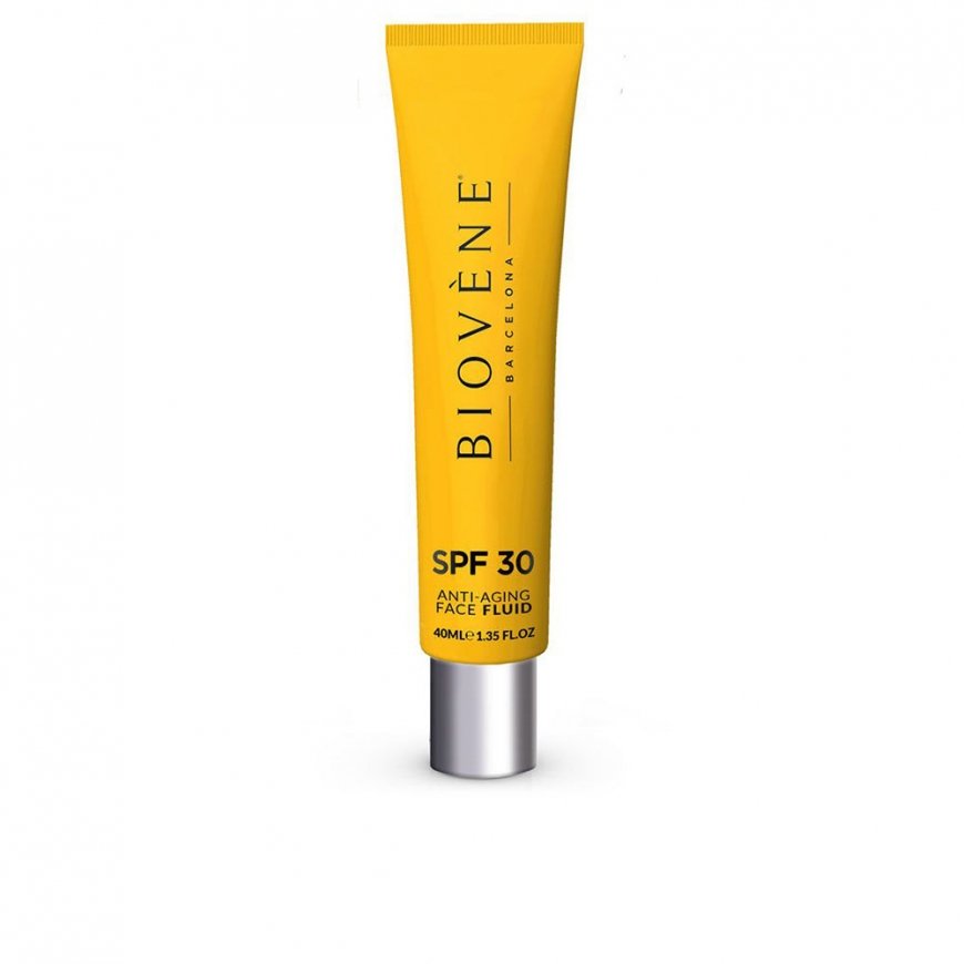 „Biovene“ hialurono rūgšties senėjimą stabdantis veido skystis su SPF30, 40 ml