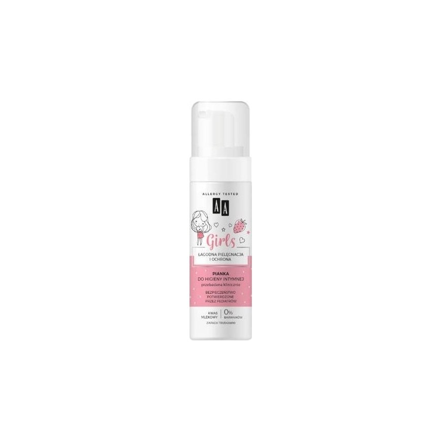 AA Girls Intimate Hygiene Foam Strawberry 150ml