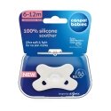CANPOL BABIES 100% silicone symmetrical pacifier 6-12 months, 1 pc, 24/002_whi