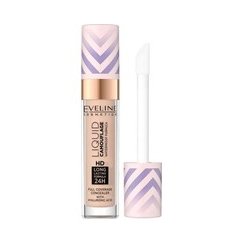 Miss Sporty Eveline Cosmetics skystas kamufliažas HD visiškai padengiantis maskuoklis 2,5 Šviesus persikas, 7,5 ml