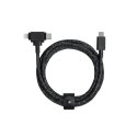 Native Union Belt Cable Duo USB кабель 1,5 m USB C USB C/Lightning Черный Native Union Belt Cable Duo USB кабель 1,5 m USB C USB C/Lightning Черный