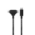 Native Union Belt Cable Duo USB кабель 1,5 m USB C USB C/Lightning Черный Native Union Belt Cable Duo USB кабель 1,5 m USB C USB C/Lightning Черный