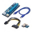 QOLTEC 55507 PCI-E 1x - 16x pakilimas USB 3.0 ver. 009S SATA / PCI-E 6 kontaktai