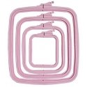 Nurge Marketing Nurge square (rectangular) plastic hoop 25x28 cm (pink) 170-14PI Nurge Marketing Nurge square (rectangular) plastic hoop 25x28 cm (pink) 170-14PI