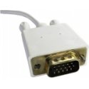 Qoltec USB-C – D-Sub (VGA) USB kabelis, 1 m balts (50418) Qoltec USB-C – D-Sub (VGA) USB kabelis, 1 m balts (50418)