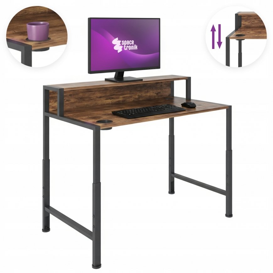 Biurko Spacetronik FUNKY FURNITURE 75 cm su USB prievadais – 2