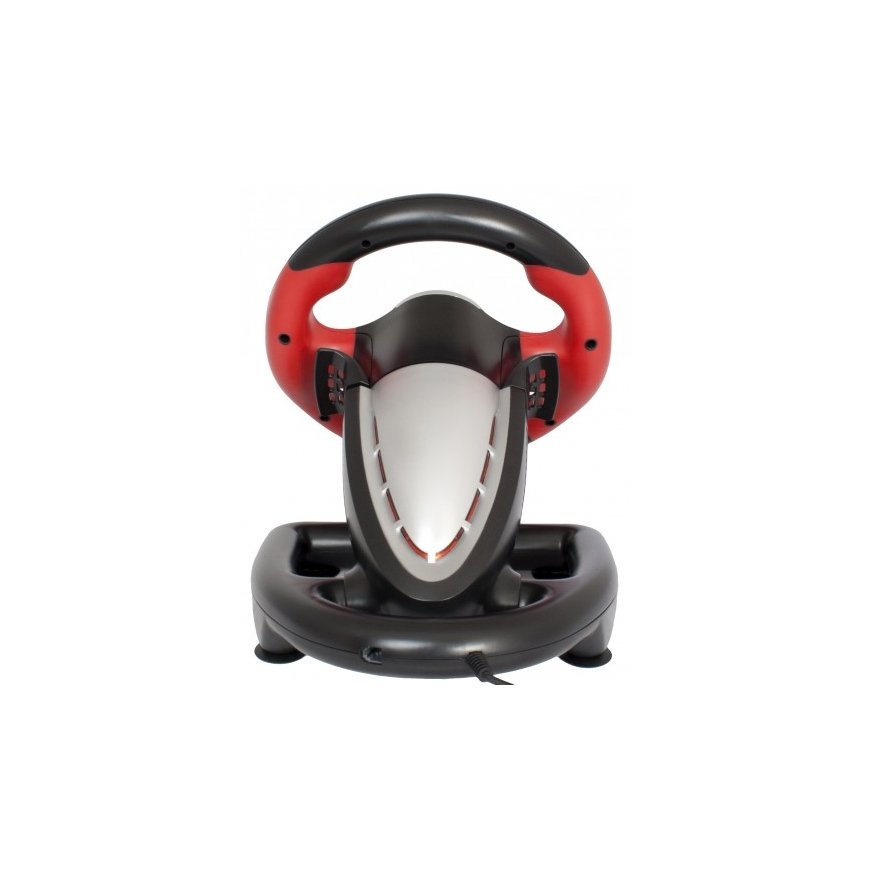 Defender Challenge Mini LE Black, Red USB 2.0 Steering wheel + Pedals PC – 5