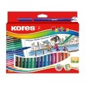 Фломастеры KORES FINE TIP, 24 цвета Фломастеры KORES FINE TIP, 24 цвета