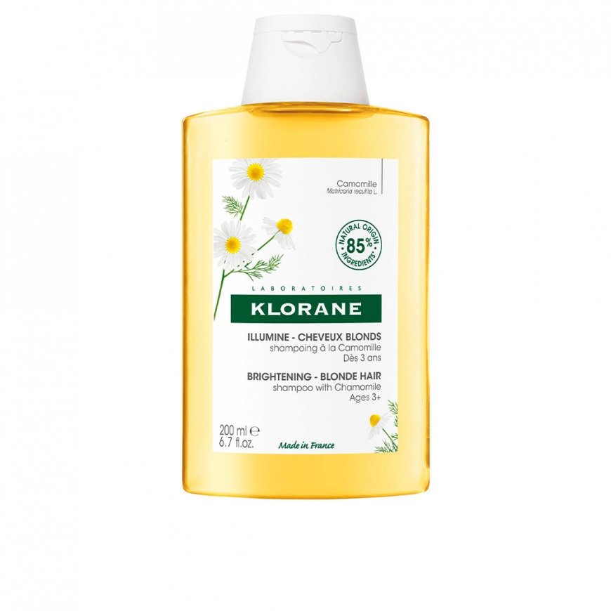 Klorane kummeli helendav šampoon blondidele sädelustele 400 ml