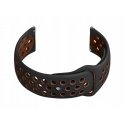 Pacific Guminis dirželis U11 išmaniajam laikrodžiui - black/brown - 20mm Pacific Guminis dirželis U11 išmaniajam laikrodžiui - black/brown - 20mm