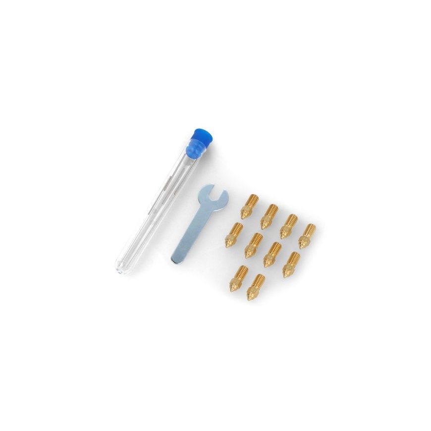 Nozzle set 0.2mm/0.4mm/0.6mm/0.8mm, designed for Elegoo Neptune 4/4 Pro 3D printers - brass