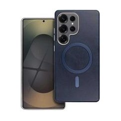4Kom Oem GENTLEMAN MAG COVER maciņš saderīgs ar MagSafe, paredzēts Samsung Galaxy A56, zilā krāsā.
