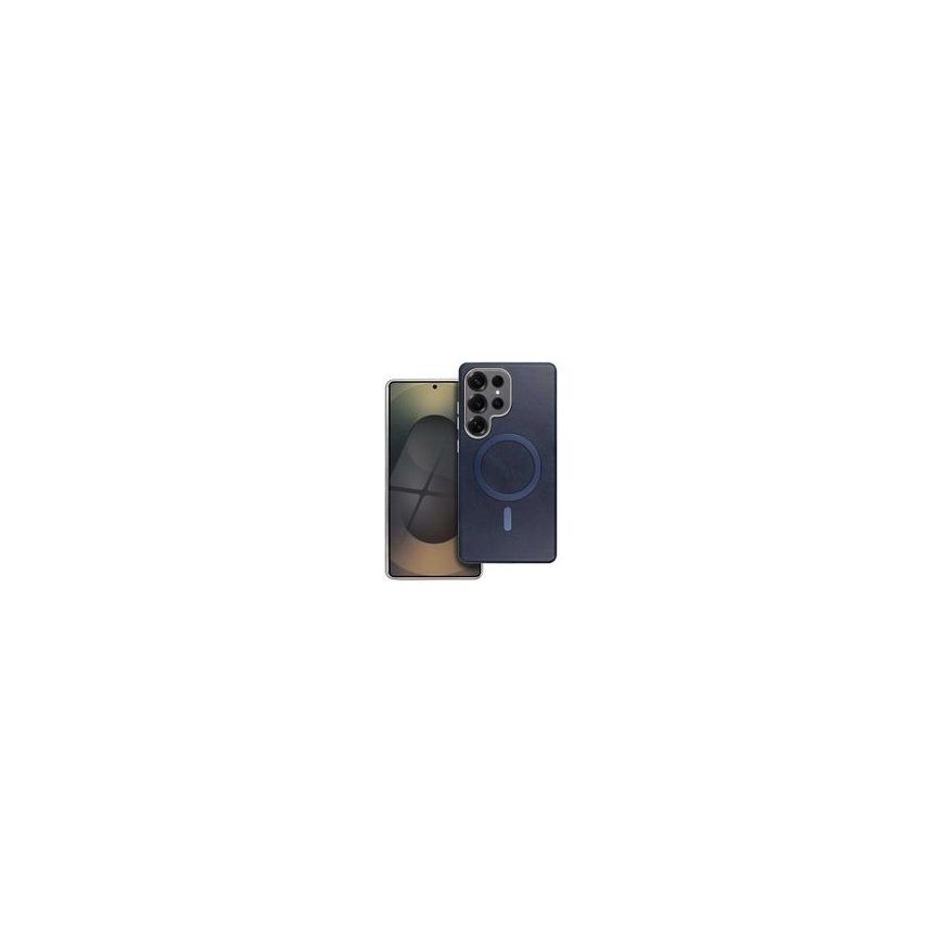 4Kom Oem GENTLEMAN MAG COVER maciņš saderīgs ar MagSafe, paredzēts Samsung Galaxy A56, zilā krāsā.