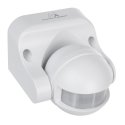 PIR Motion Sensor Maclean, infrared, IP44, white, range 12m, max load 800/1200W, MCE358W PIR Motion Sensor Maclean, infrared, IP44, white, range 12m, max load 800/1200W, MCE358W