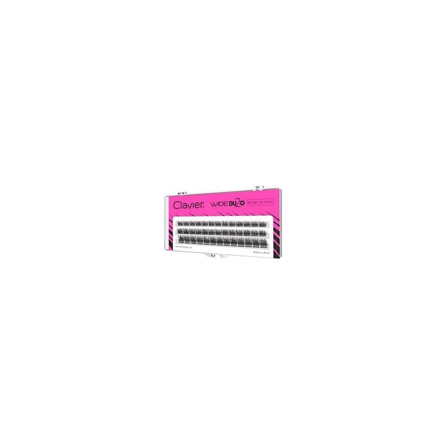 Wide Du2o Brown Eyelashes, C Curl, 10D Volume, Mixed 10/12/14 mm – 2