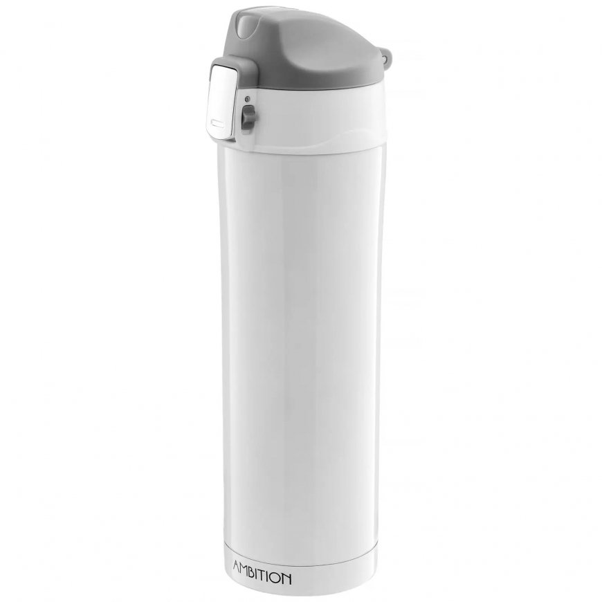 Paparčio nerūdijančio plieno termosas 350 ml juodas AMBITION