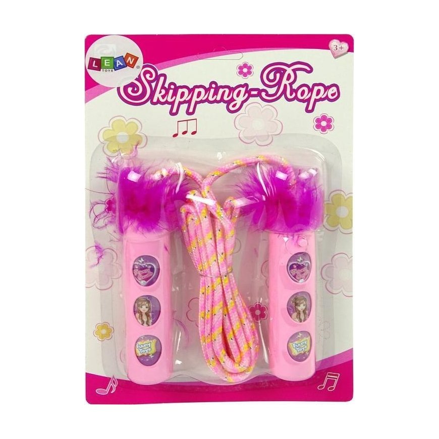 Lean Toys Šokdynė ar melodijām bērniem, rozā, 150 cm