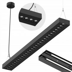 Spacetronik LED GLOW D22 Pro Musta alaspäin ripustettava kattovalaisin