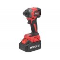 Yato Toya Sa Poland Cordless Impact Wrench | 6.35 mm | For M6-M14 Screws | 4.0 AH (YT-82798)