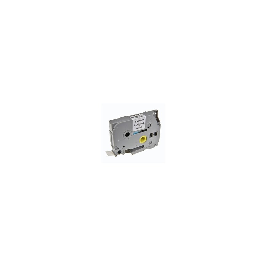 Compatible tape for label creation, designed for Brother TZE-231 black on white laminated 8 m 12 mm. – 2