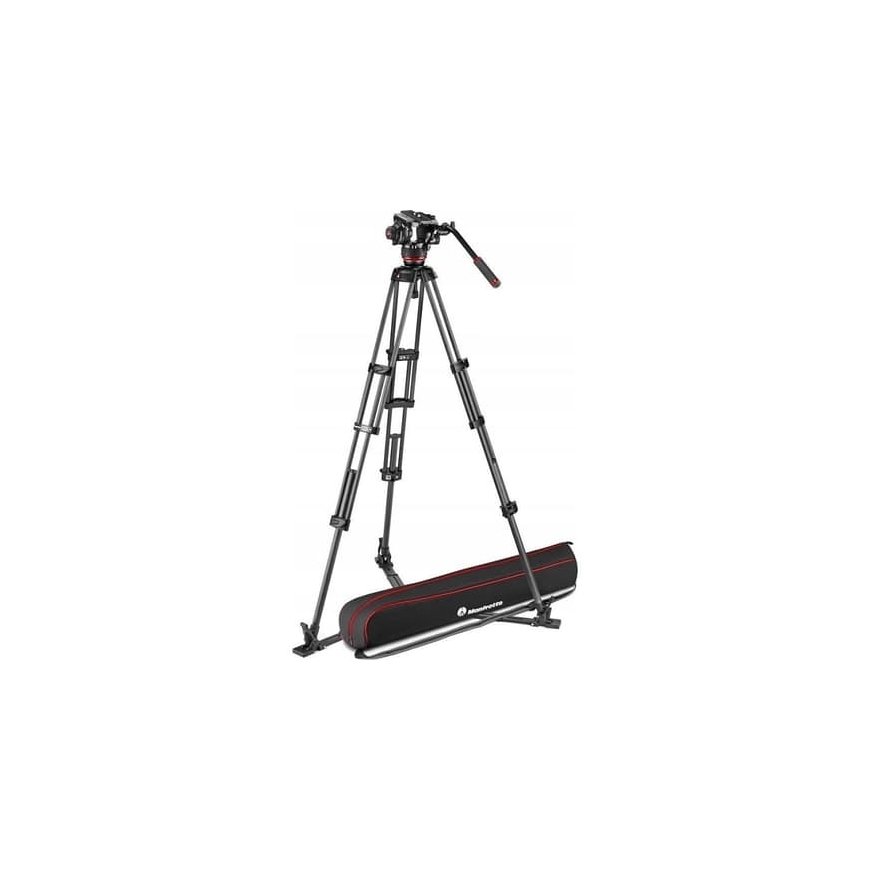 Dalys - Manfrotto Kaheksanurkne süsinikkiu rakk + pea 504X süsinikkiust kalapüügivardad ja rullide pea
